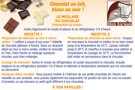 Moule chocolats - 12 motifs - Moules de Noël – 10doigts.fr